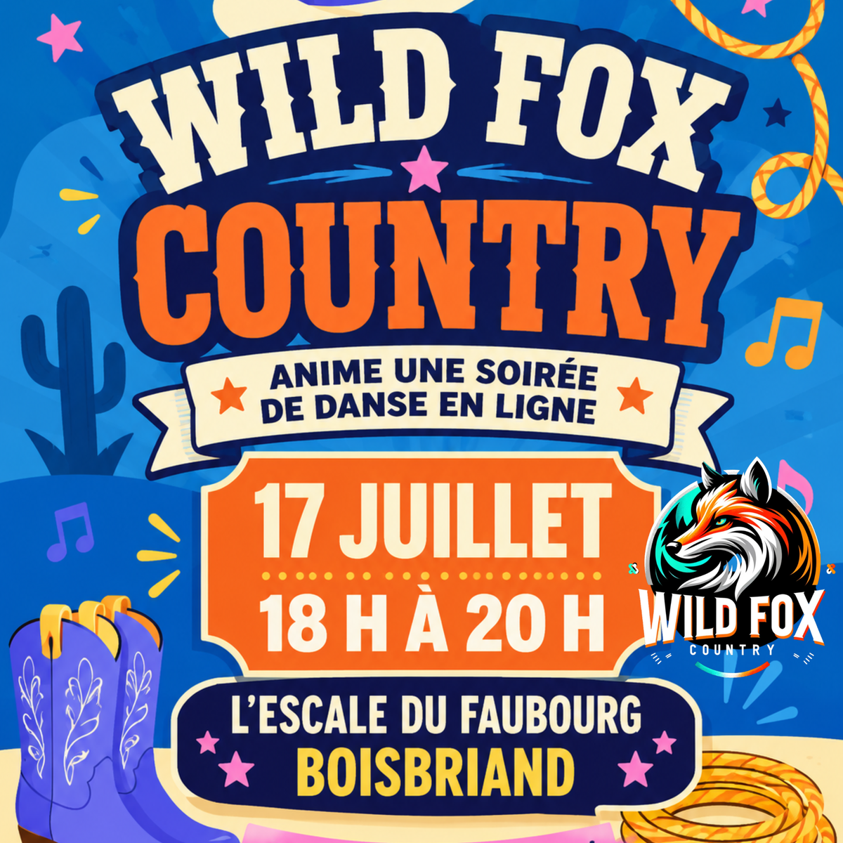 Danse en ligne au Faubourg Boisbriand