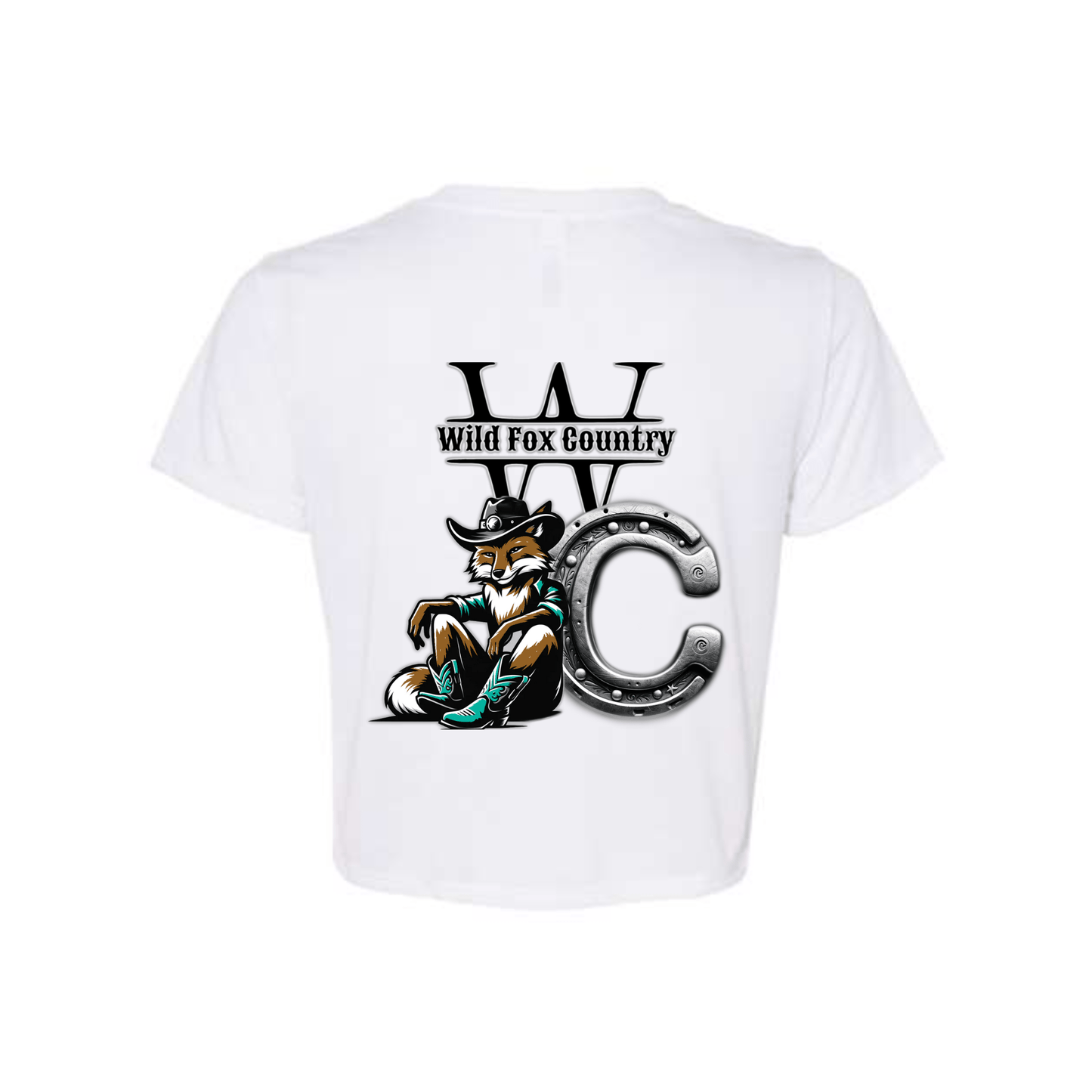 Crop Top Femme Wild Fox Country – Logo Officiel - Wild Fox Country
