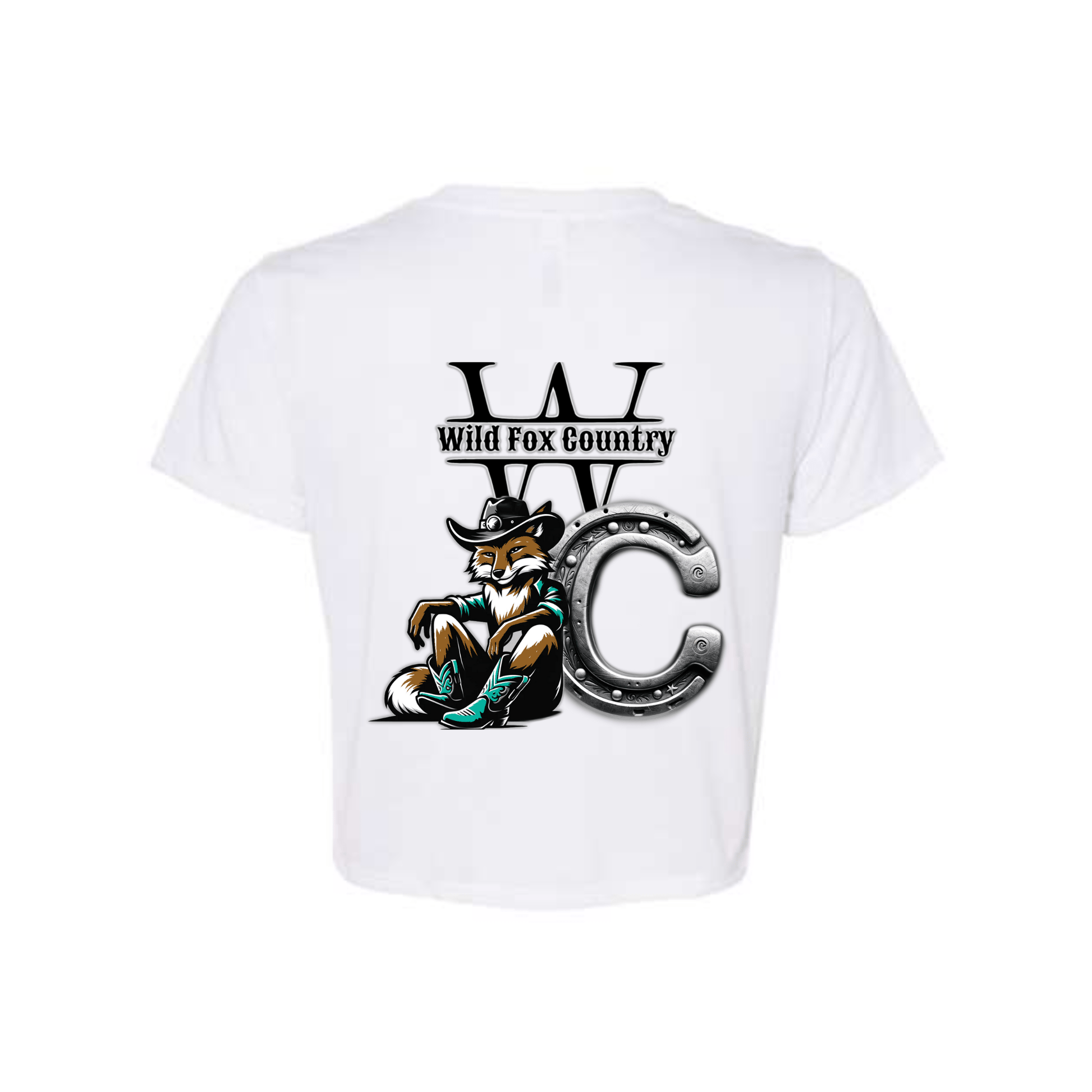 Crop Top Femme Wild Fox Country – Logo Officiel - Wild Fox Country