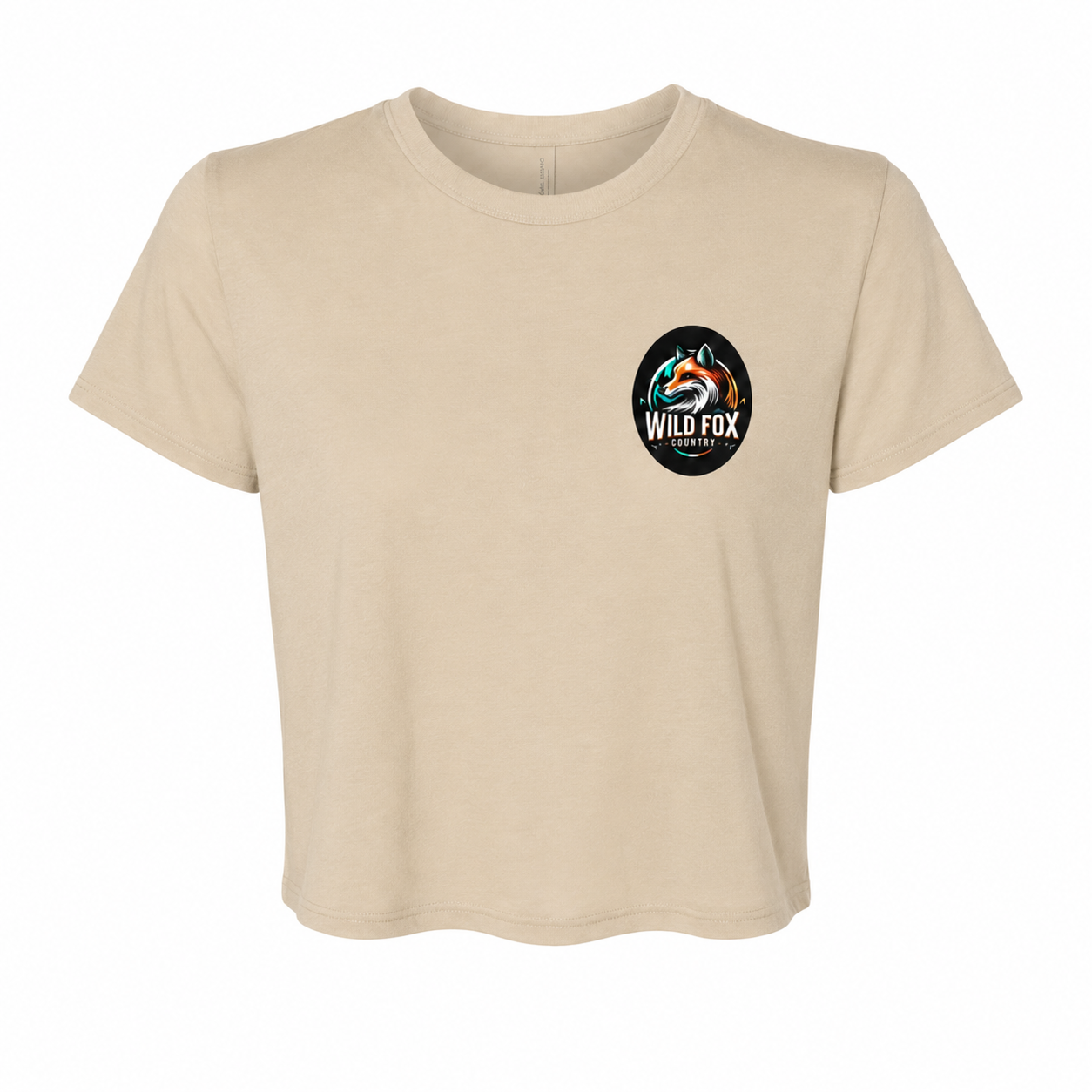 Crop Top Femme Wild Fox Country – Logo Officiel