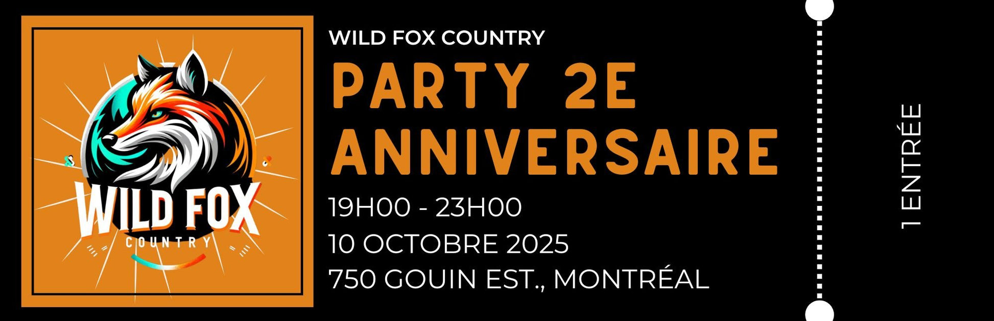 Party 2 ans – Wild Fox Country - Wild Fox Country