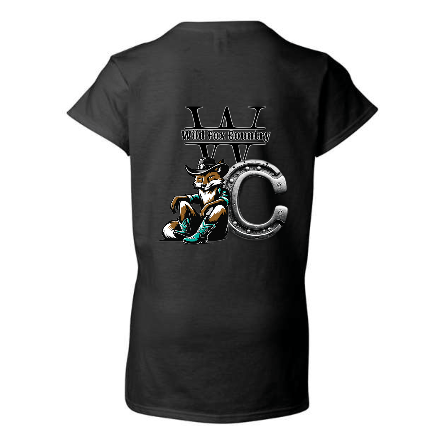 T-shirt Femme Wild Fox Country – Logo Officiel - Wild Fox Country